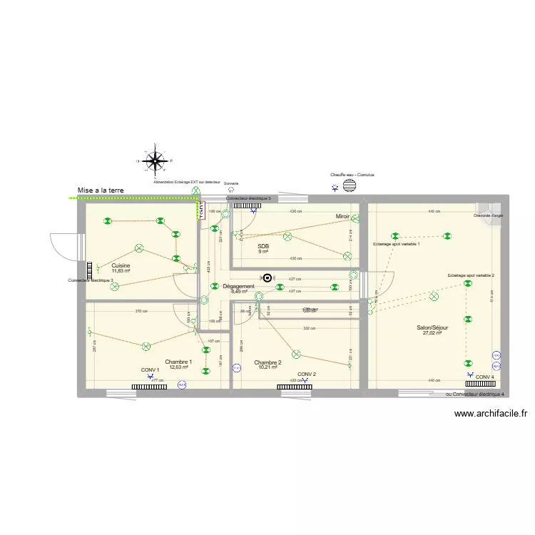 Alex circuit lumière. Plan de Alex circuit lumière. Plan de