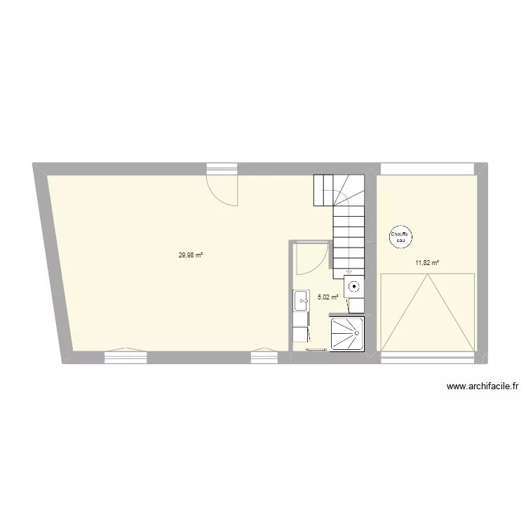 maison dompierre. Plan de 