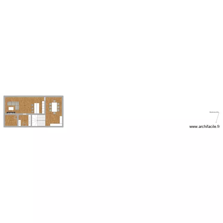 maison 2. Plan de 4 Pièces et 91 m²