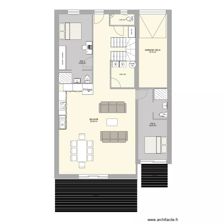 TALENCE M2 Garage simple terrasse. Plan de 12 Pièces et 184 m² TALENCE M2 Garage simple terrasse. Plan de 12 Pièces et 184 m²