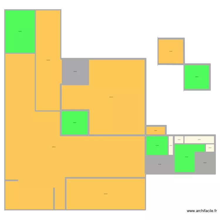 sci ader. Plan de 18  et 1114 m²