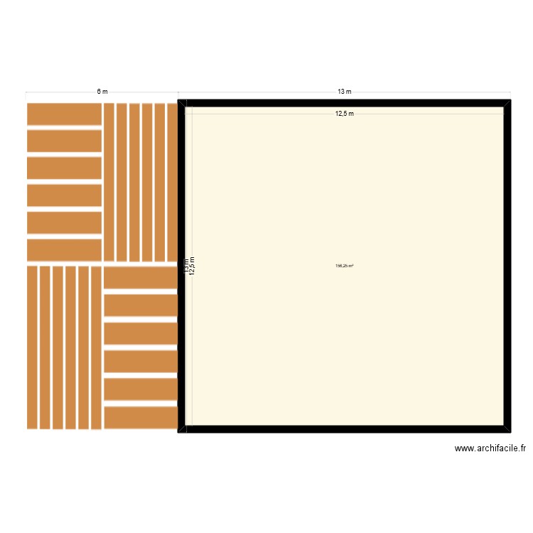 Maison Chypre. Plan de 1 pièce et 156 m2