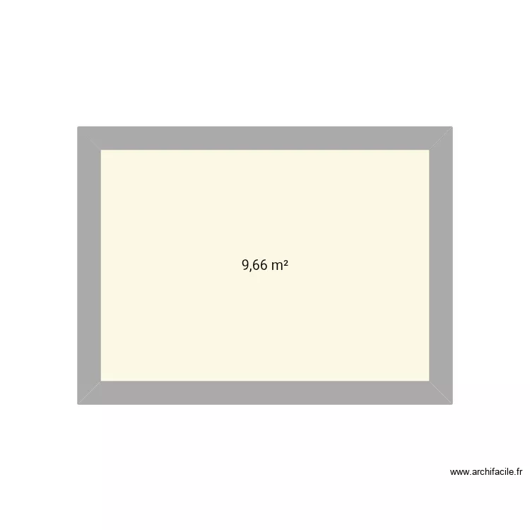 Cuisine. Plan de 1  et 10 m²