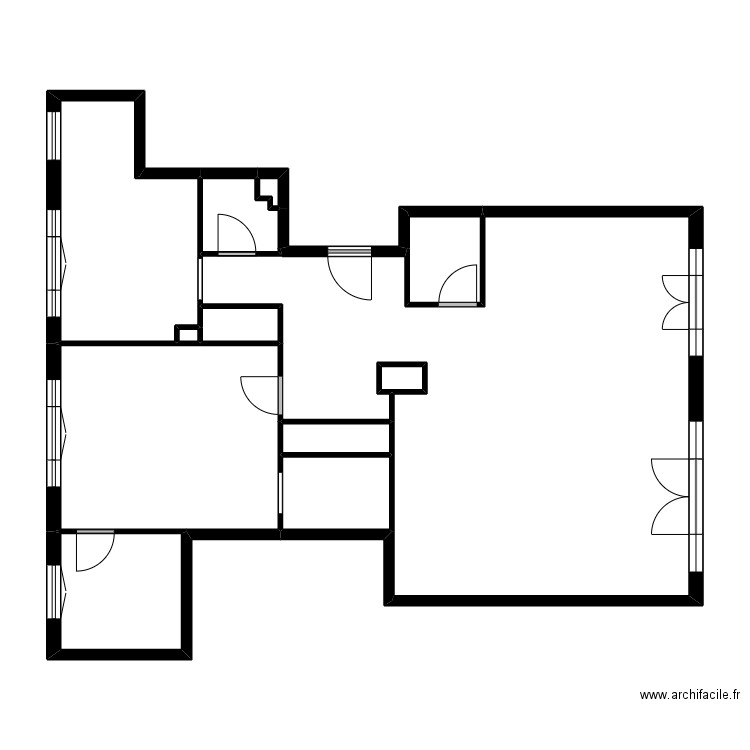 HUA. Plan de 12 pièces et 80 m2