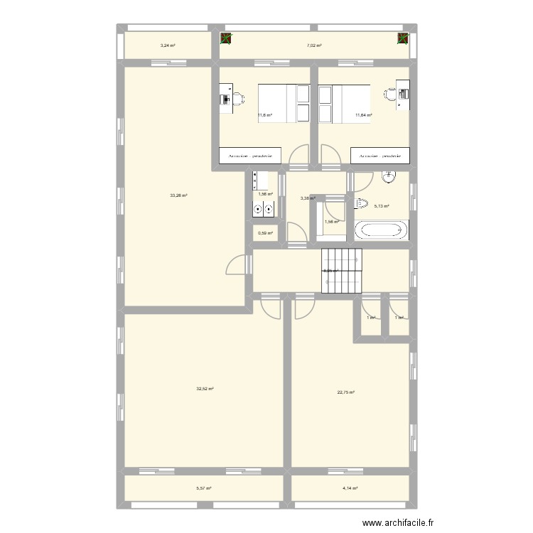 HGEHHY UHYFUYEBGHGEHD VZUQGGZUHDI UVUE. Plan de 17 pièces et 155 m2