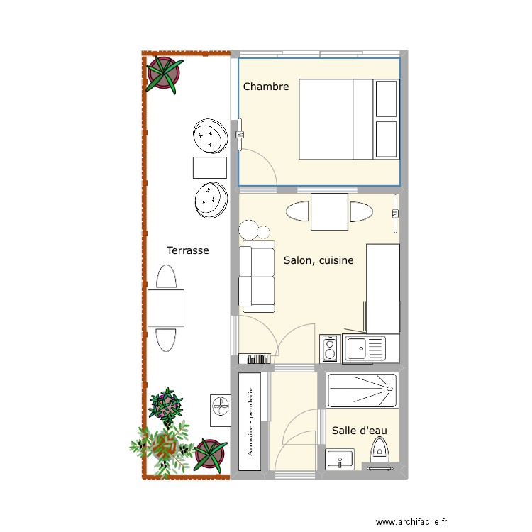 Le Sémaphore Chambre. Plan de 0 pièce et 0 m2