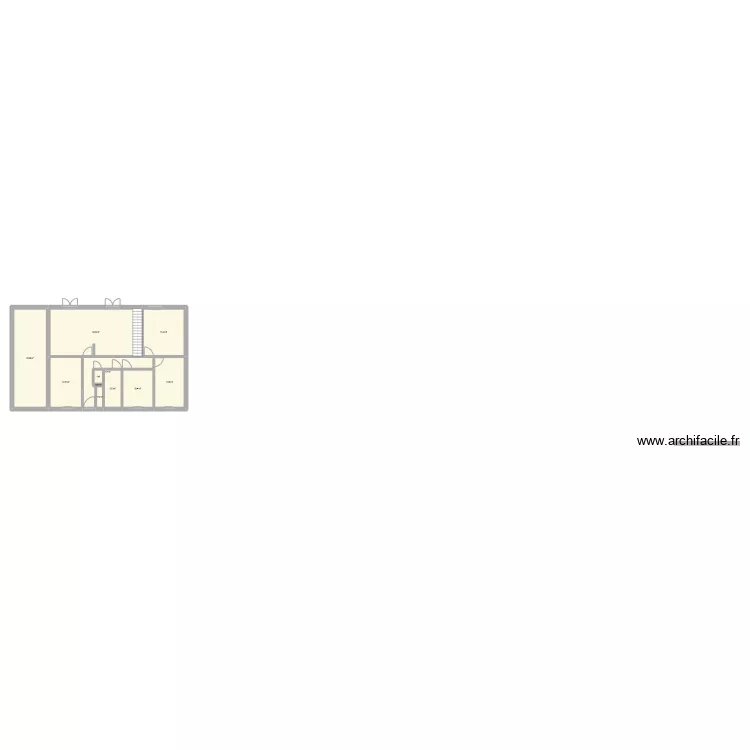 maison version actuelle. Plan de 