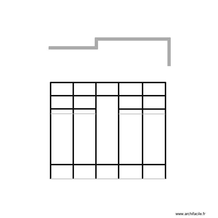 placard entr&eacute;e. Plan de 23  et 7 m²