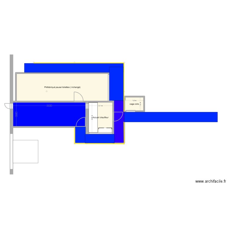 Accuil prop. Plan de 5 pièces et 44 m2