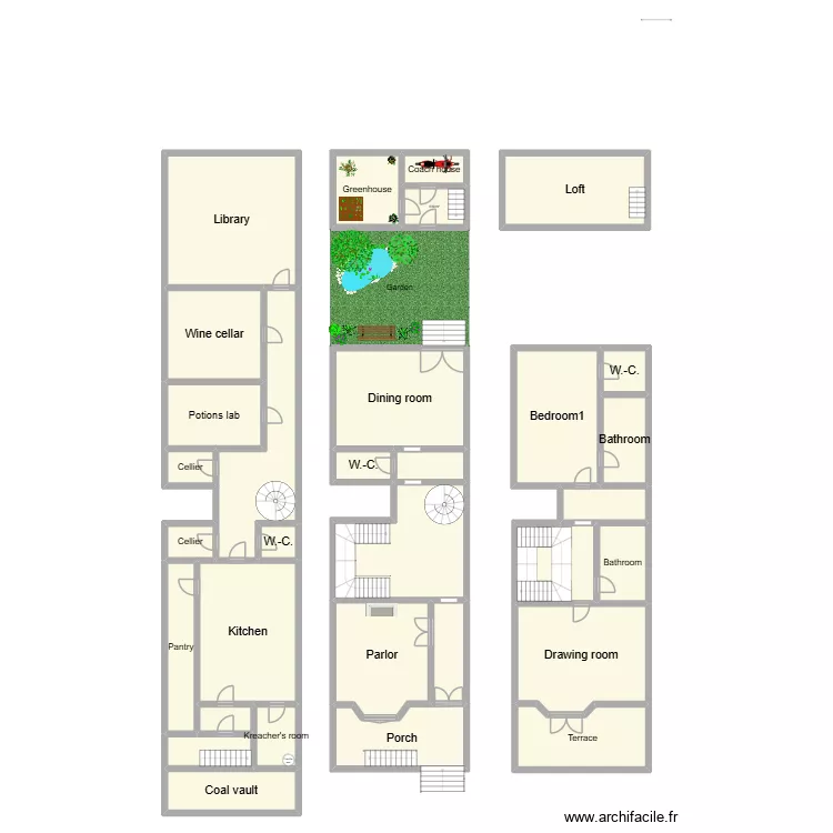 12squaregrimmauld. Plan de 32 Pièces et 485 m²
