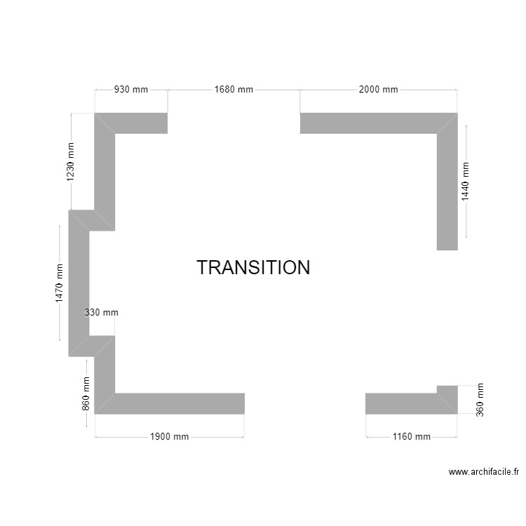 Plan Interior's Transition. Plan de 0 pièce et 0 m2