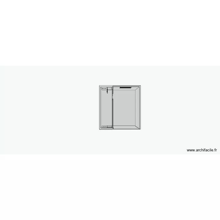 GARAGE 01. Plan de 2 Pièces et 45 m²