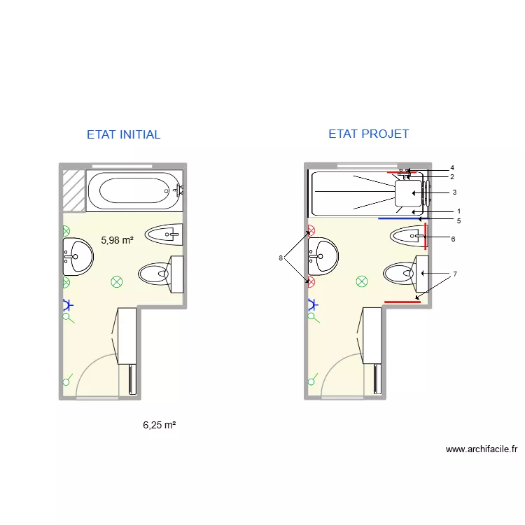 BRIOULET YOLANDE. Plan de 