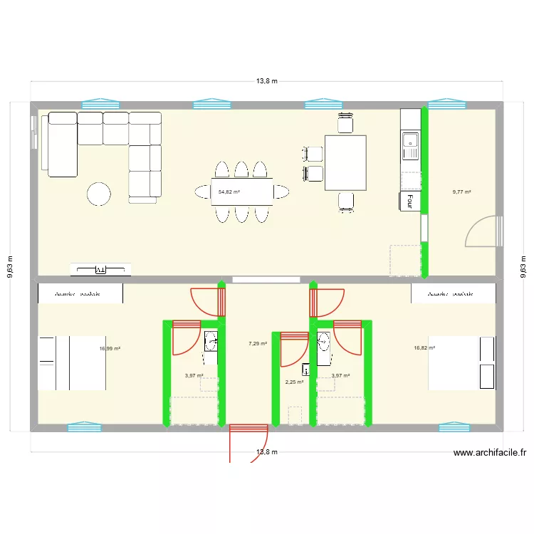 plan maison entier robin lea. Plan de 8 pièces et 116 m² plan maison entier robin lea. Plan de 8 pièces et 116 m²
