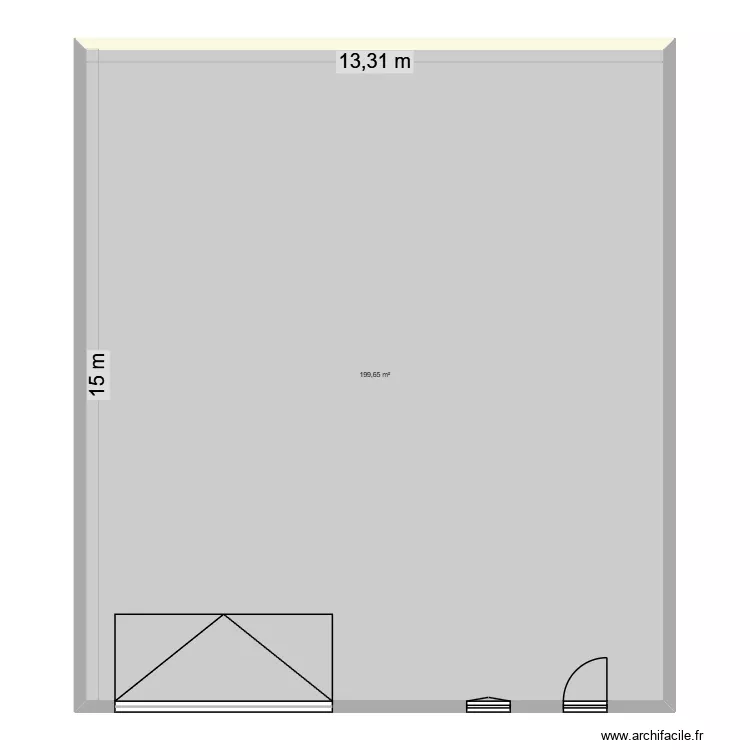 FACTORY. Plan de 1 Pièce et 200 m²