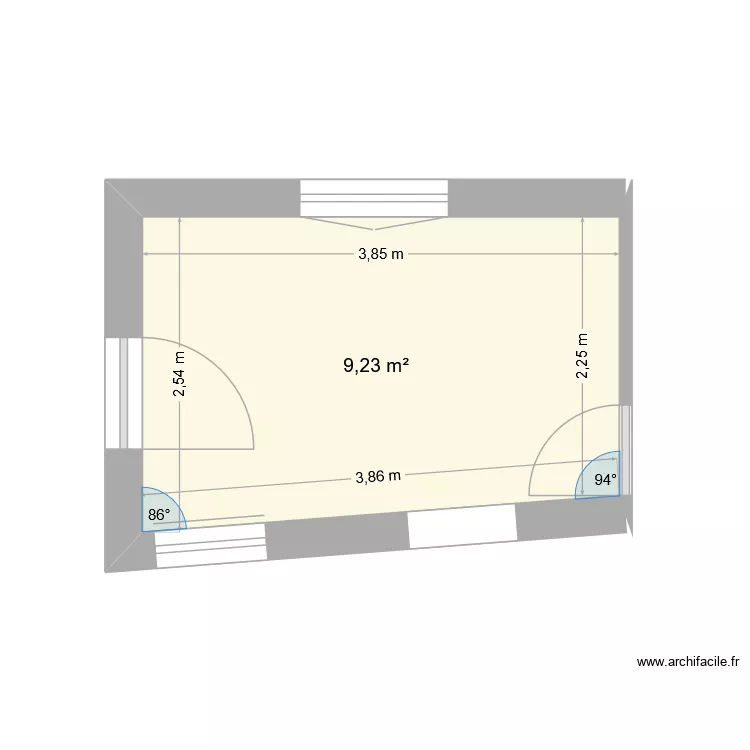 plan de la cuisine. Plan de 1 et 9 m² plan de la cuisine. Plan de 1 et 9 m²