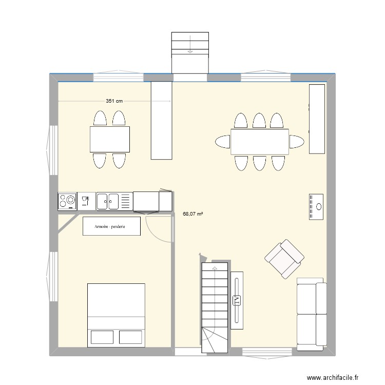 yvias RDC projet 1. Plan de 0 pièce et 0 m2