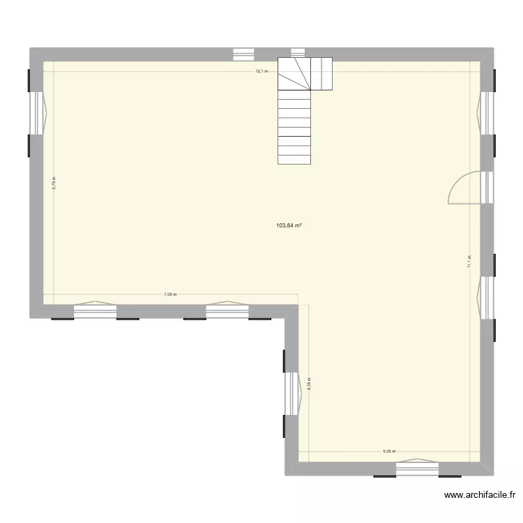 Maison la Carrière, murs. Plan de 1 et 104 m² Maison la Carrière, murs. Plan de 1 et 104 m²