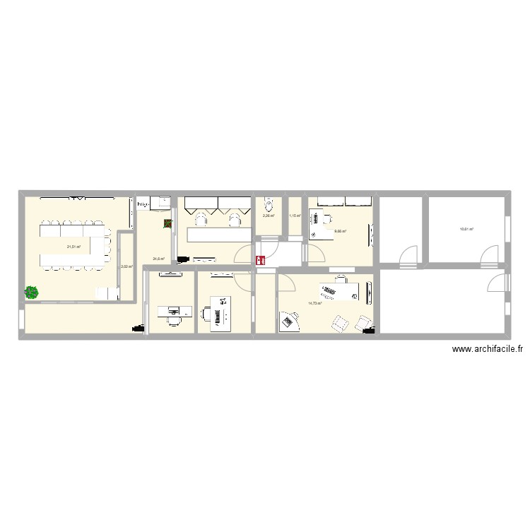 SOS ADMI 2026. Plan de 9 pièces et 100 m2