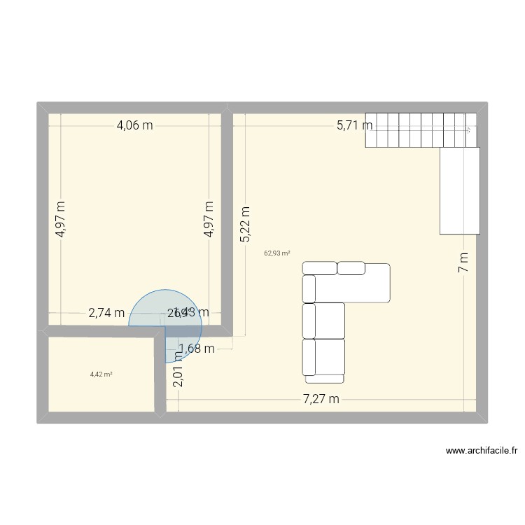 Maison 1. Plan de 0 pièce et 0 m2