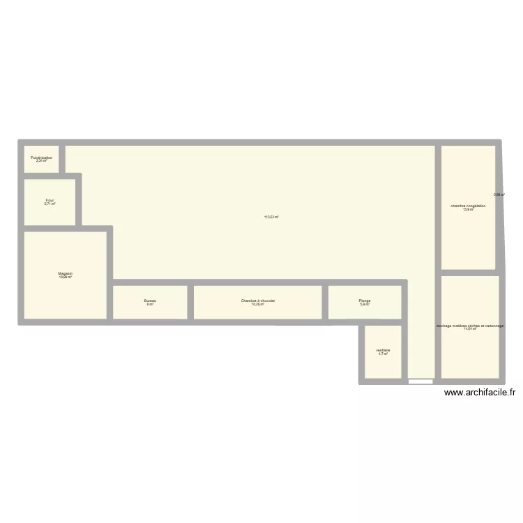 essais 3. Plan de 11 Pièces et 196 m²