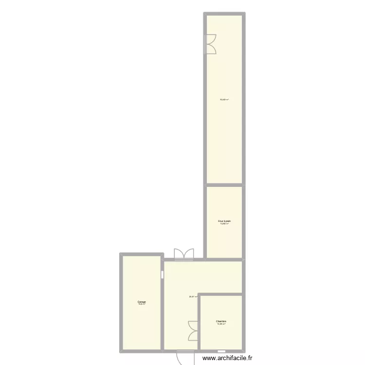 RDC int&eacute;gral. Plan de 5  et 102 m²