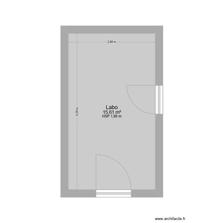 Labo. Plan de 1 et 16 m² Labo. Plan de 1 et 16 m²