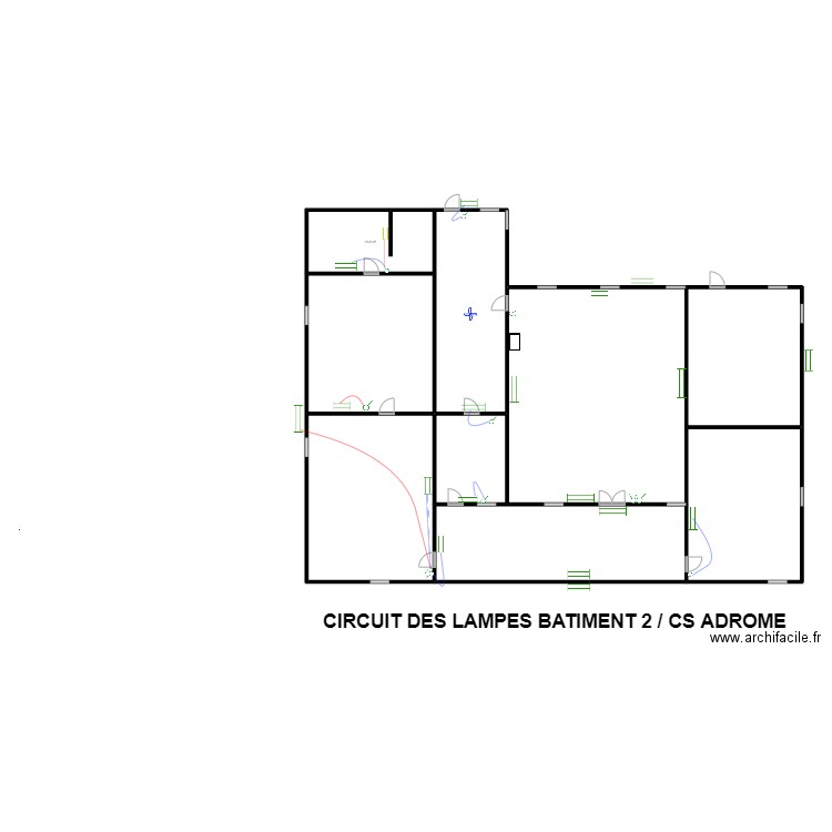 CIRCUIT DES LAMPES BATIMENT 2 / CS ADROME. Plan de 9 pièces et 472 m2