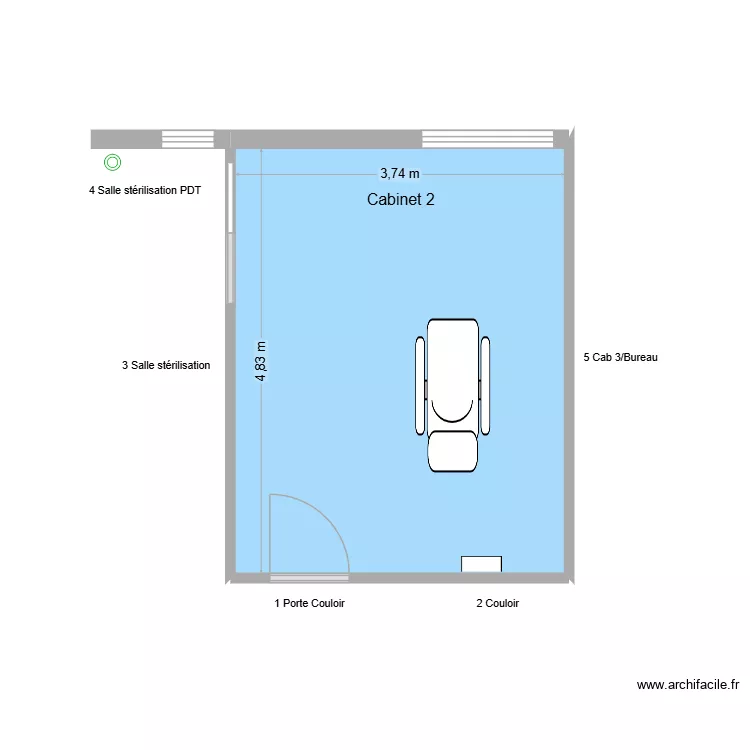 31733 Cabinet 2. Plan de 1 et 18 m² 31733 Cabinet 2. Plan de 1 et 18 m²