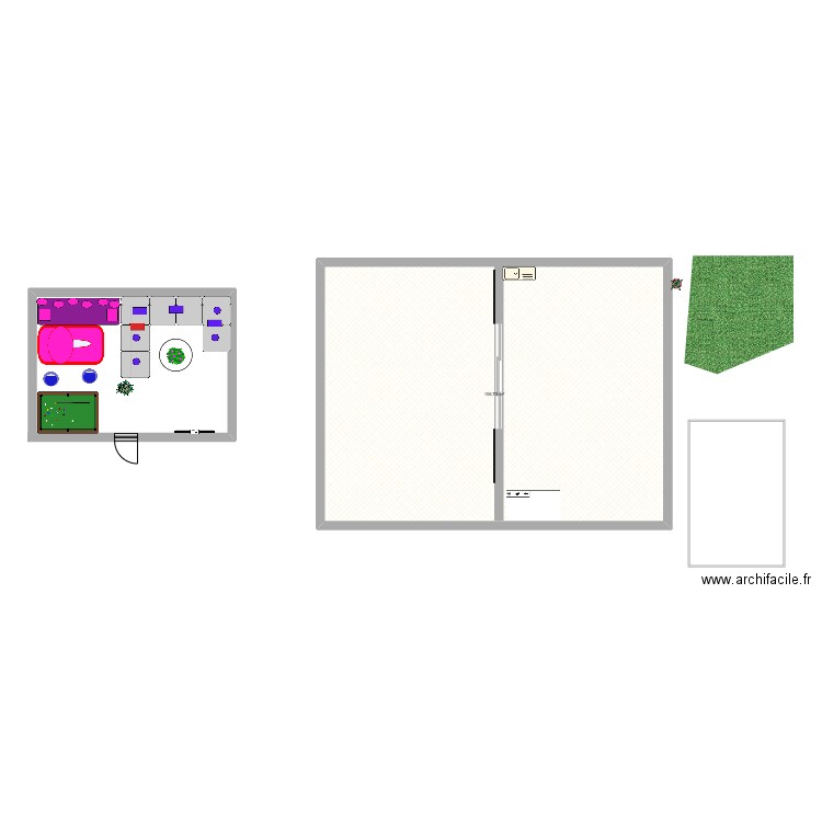 tout louer. Plan de 1 pièce et 107 m2