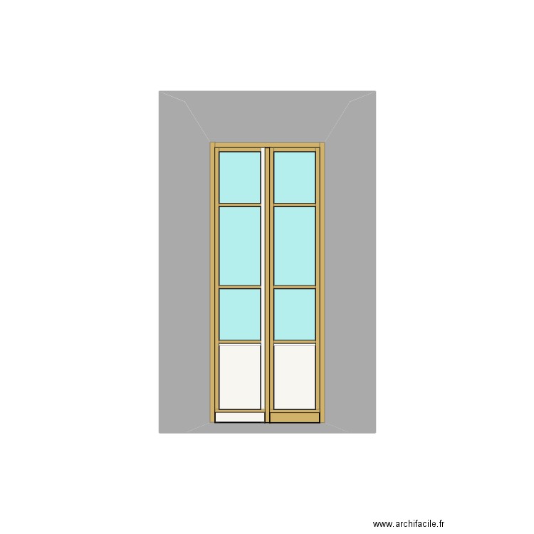 Menuiserie. Plan de 2 pièces et 6 m2