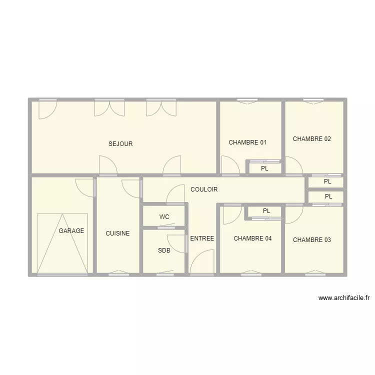 VAUVERT RDC CLEMENT. Plan de 0 pièce et 0 m2