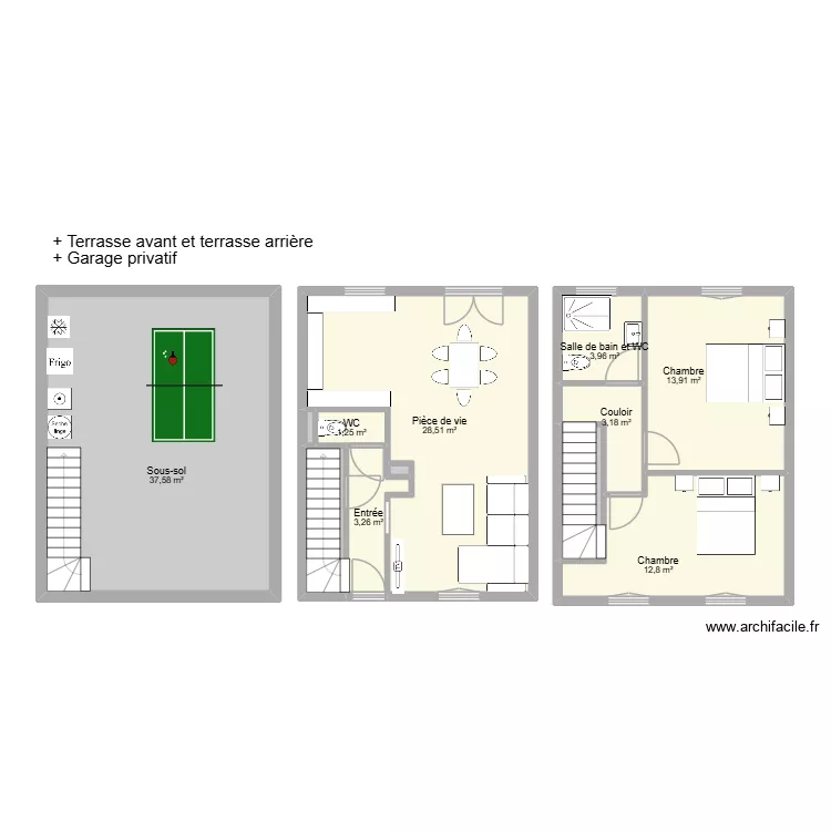 FONTELLINI. Plan de 12 et 111 m² FONTELLINI. Plan de 12 et 111 m²
