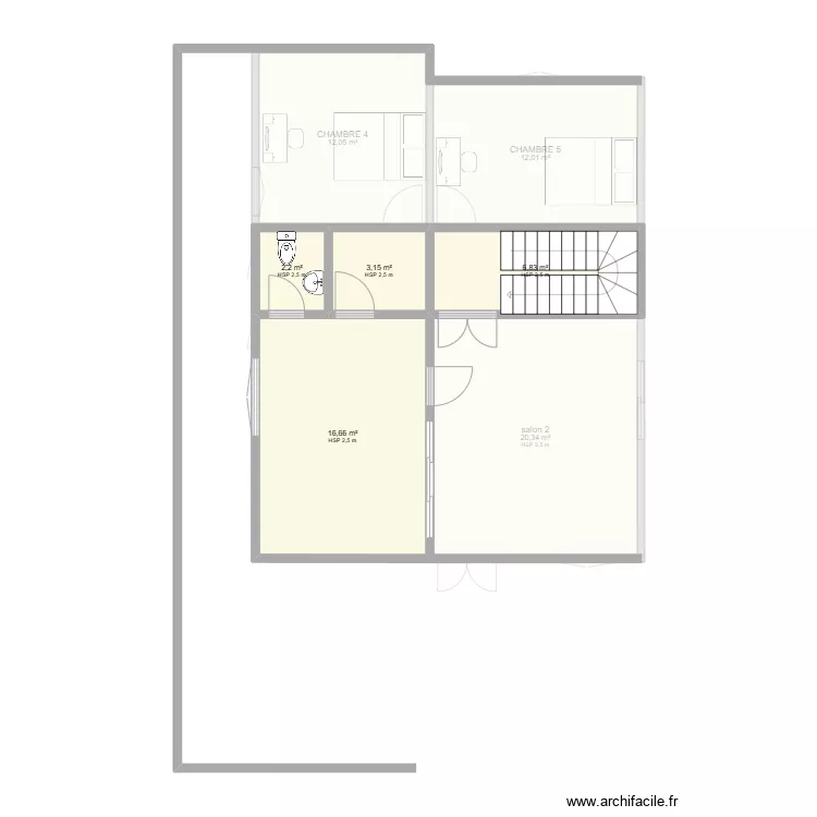 R+2 Parcel Kossoghin. Plan de 