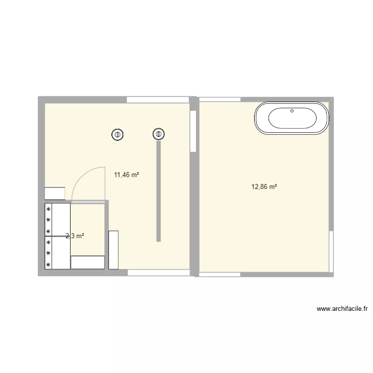 abri &acirc;nes. Plan de 