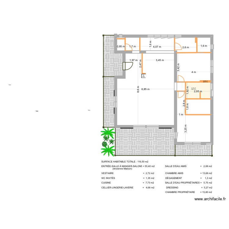 78 La Ch&ecirc;naie 3 vide. Plan de 0 pièce et 0 m2