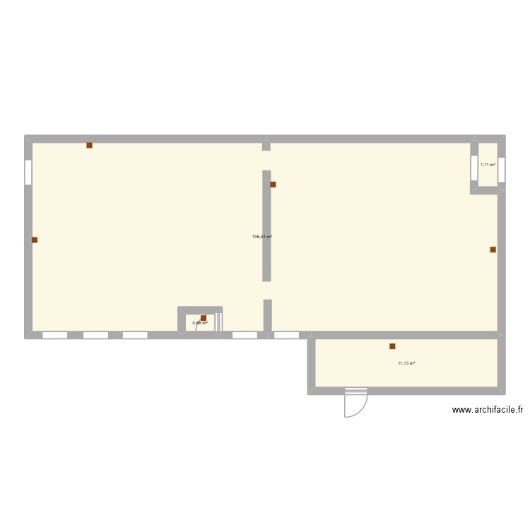 PF MABEO Montagnat 01. Plan de 4 pièces et 119 m2