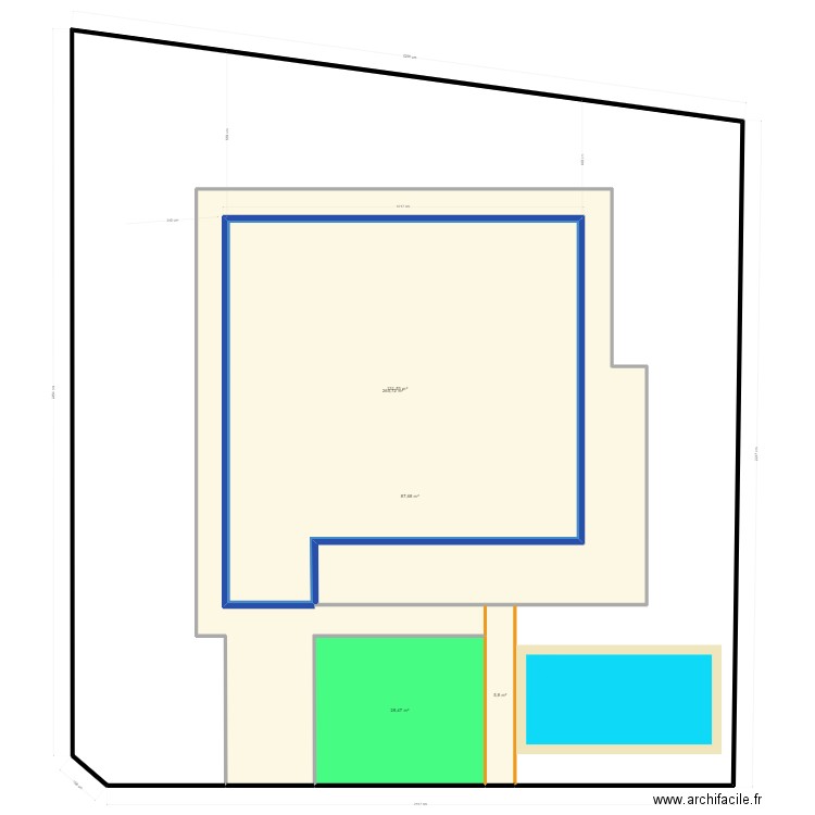 maison St Genis. Plan de 5 pièces et 519 m2