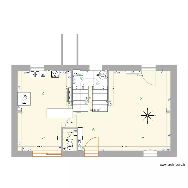 1° étage 38 Aurelien. Plan de 8 et 137 m² 1° étage 38 Aurelien. Plan de 8 et 137 m²