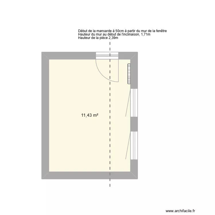 Smet Dressing V2. Plan de 1 et 11 m² Smet Dressing V2. Plan de 1 et 11 m²