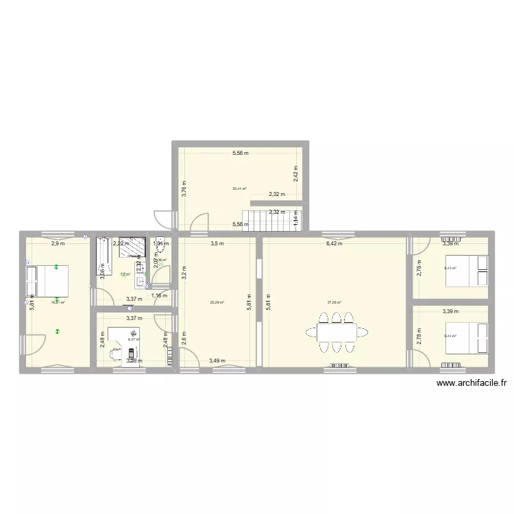maison fresneau. Plan de 9 pièces et 132 m² maison fresneau. Plan de 9 pièces et 132 m²