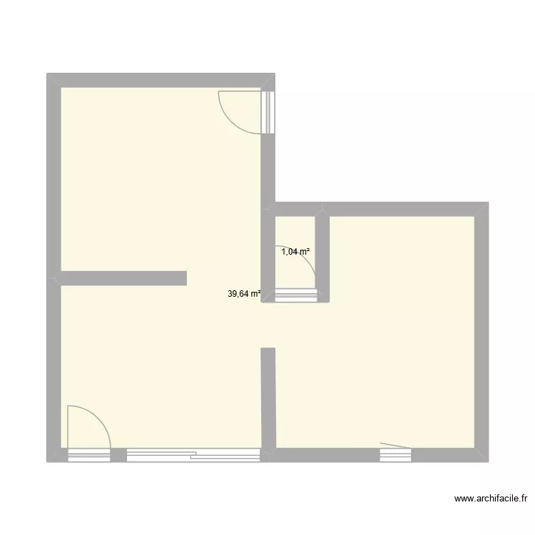 Roxanne George. Plan de 2 pièces et 41 m² Roxanne George. Plan de 2 pièces et 41 m²
