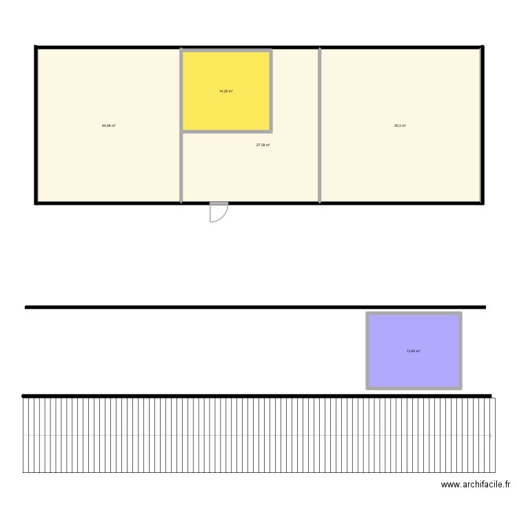 Maison baya. Plan de 5 pièces et 151 m2