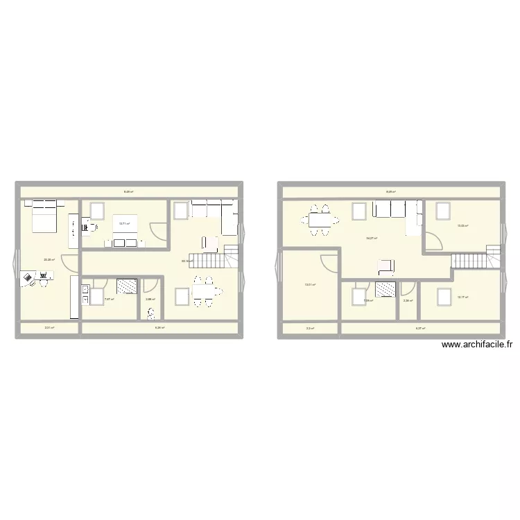 Champagnier_test. Plan de 17 et 199 m² Champagnier_test. Plan de 17 et 199 m²