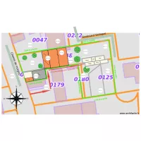 maison plan de masse paysager