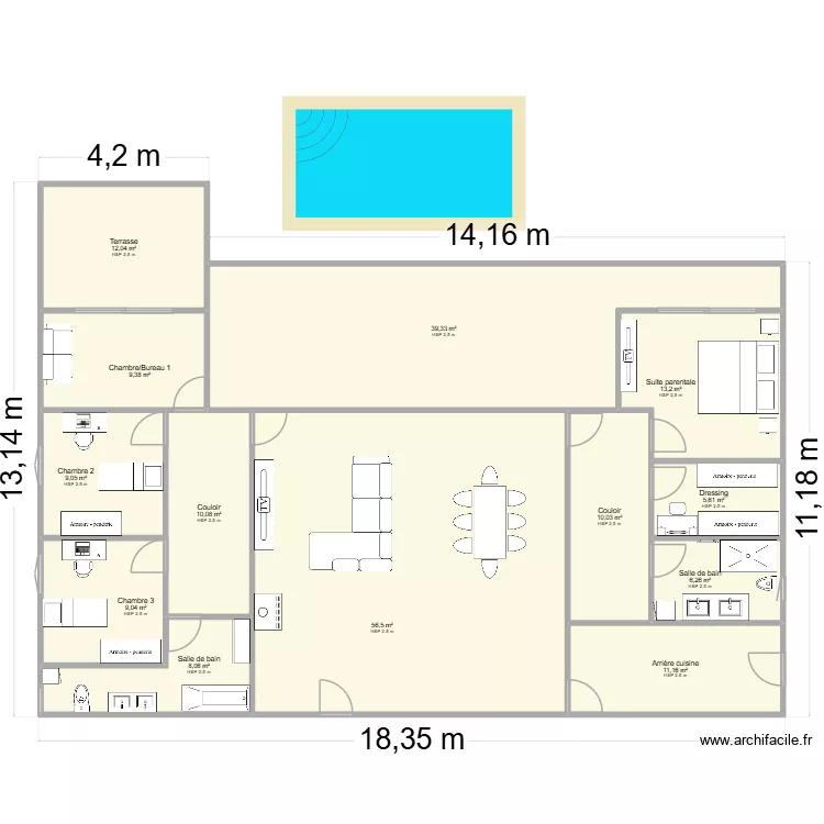 Maison. Plan de Maison. Plan de