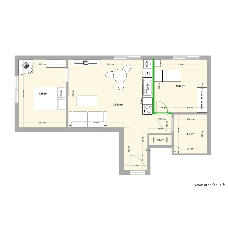 F2 Evry. Plan de 0 pièce et 0 m2