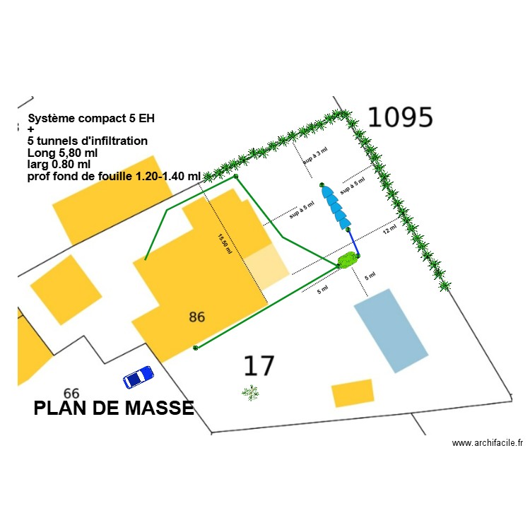 Caraoue tunnels. Plan de 0 pièce et 0 m2