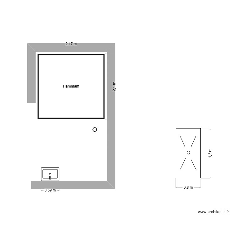 HAMMAM. Plan de 0 pièce et 0 m2