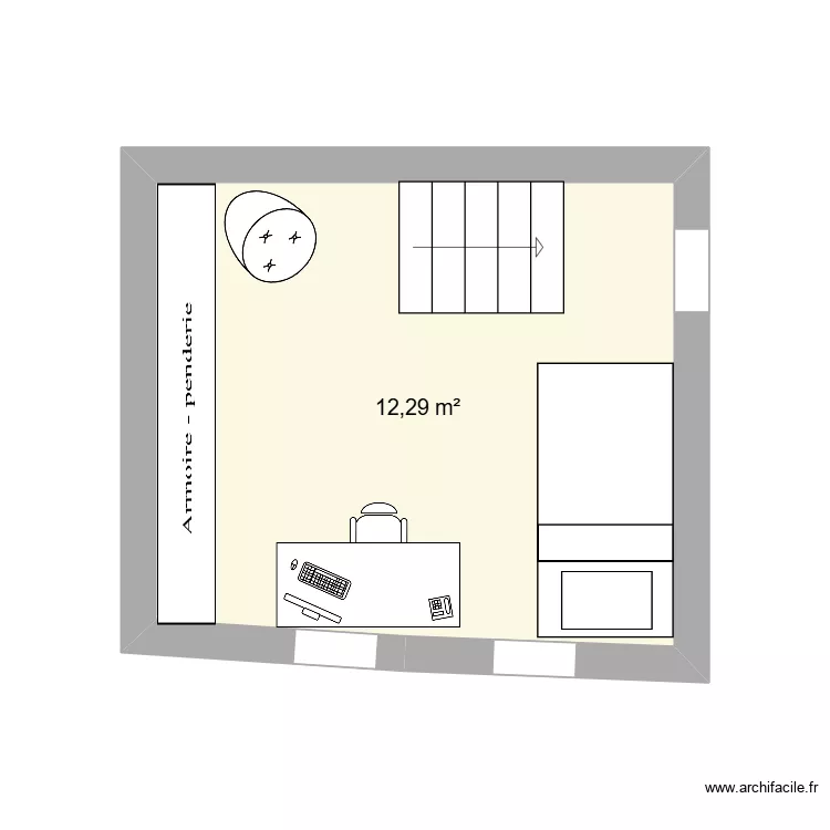Fleury Maison 2 1ert étage projet. Plan de Fleury Maison 2 1ert étage projet. Plan de